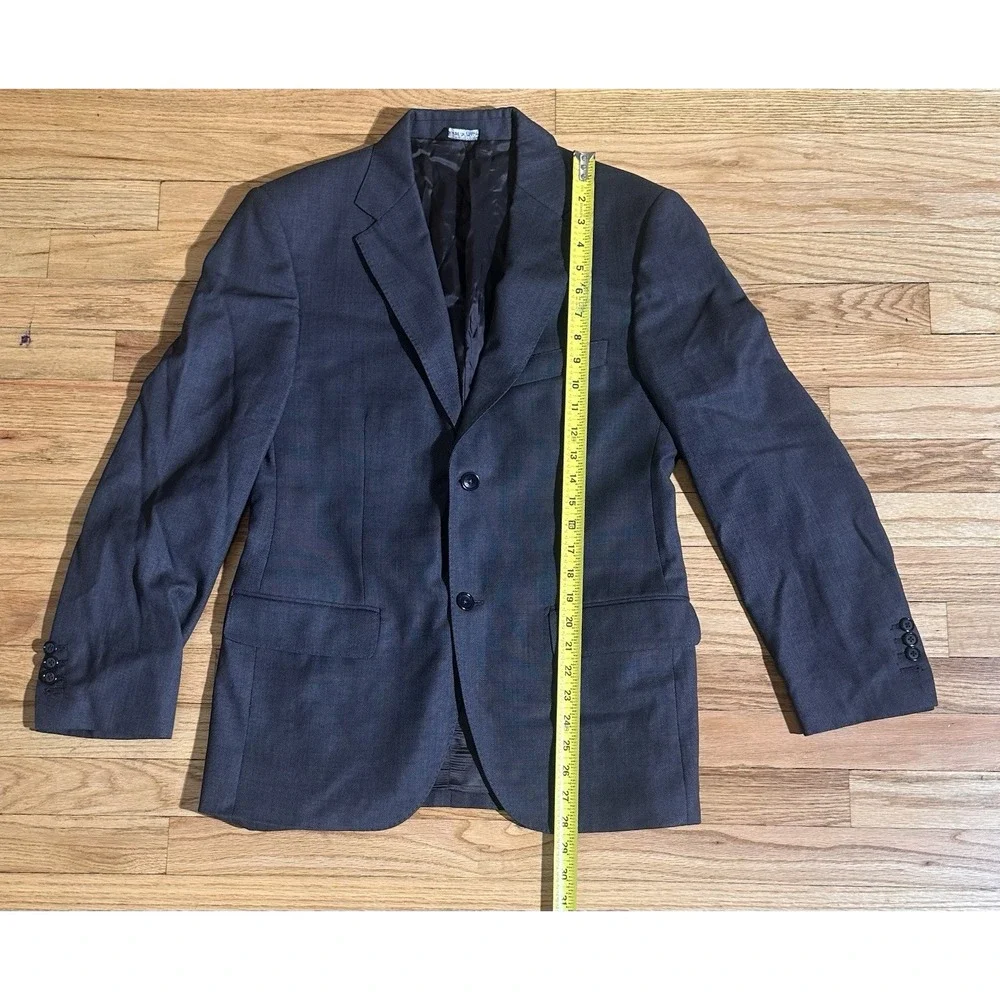 Piattelli x Reda Italian Wool Sport Coat Blazer - Dark Gray Corporate Indie